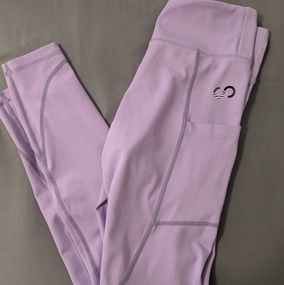 curves N combatboots Pants - Purple leggings